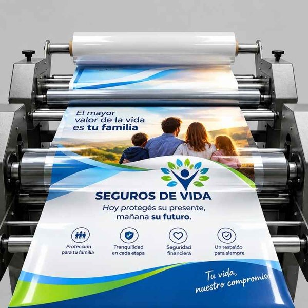 [LamiComglo127] Laminado GLOSY Lonas Vinilos Placas x metro lineal 127 cm