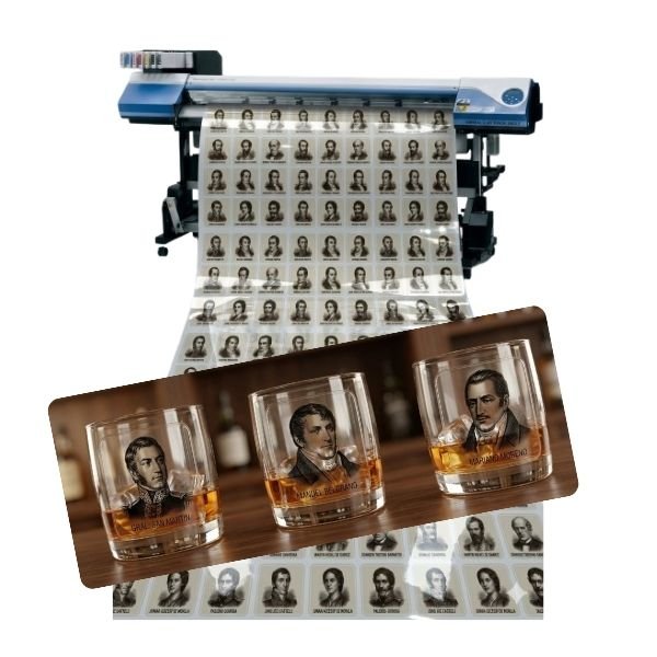 [VIMFECOTG107] Vinilo Impreso EcoSolvente MasterFlex 100 µm Transparente GLOSY x ML de 107 cm