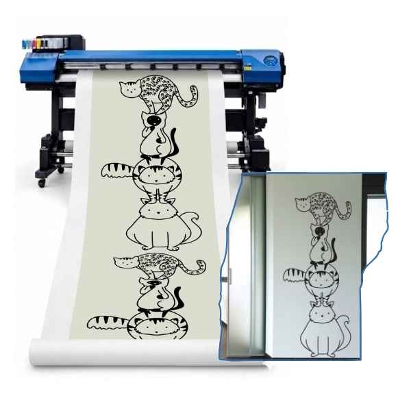 Vinilo Impreso EcoSolvente AVERY 3800 100 µm Base Blanca GLOSY x ML de 106 cm