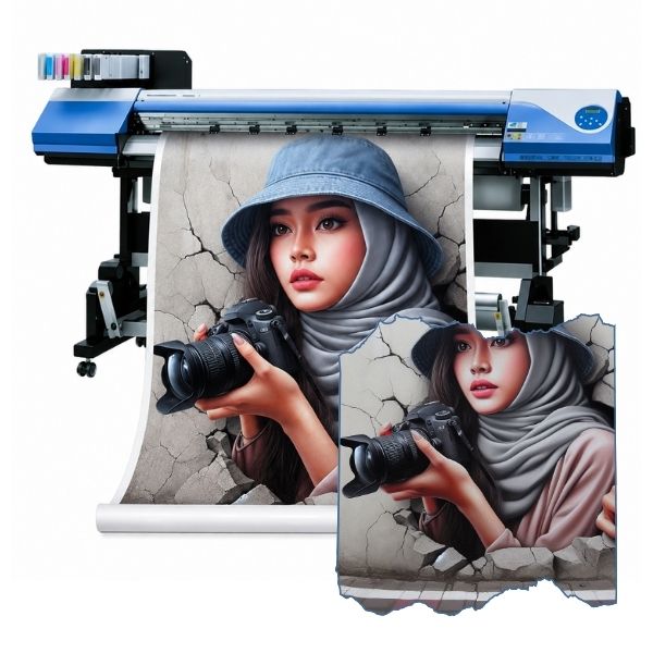 [VIAV3803EcoBGG152] Vinilo Impreso EcoSolvente AVERY 3803 100 µm Base Gris GLOSY x ML de 152 cm
