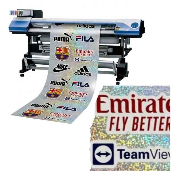 Vinilo Holografico Glitter Impreso Ecosolvente x ml 61 cm