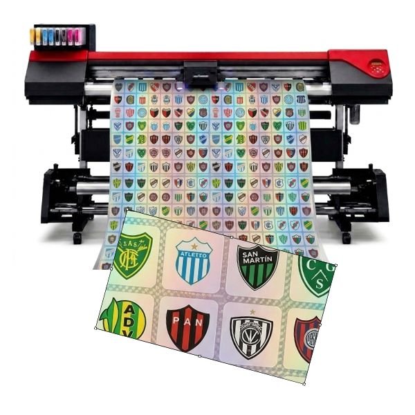 Vinilo Holografico Square Drill Impreso UV x ml 61 cm