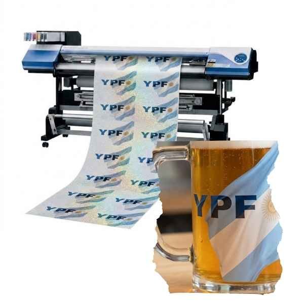 [VIAV3000EcoTrans106] Vinilo Impreso EcoSolvente AVERY 3000 100 µm Transparente Mate x ML de 106 cm