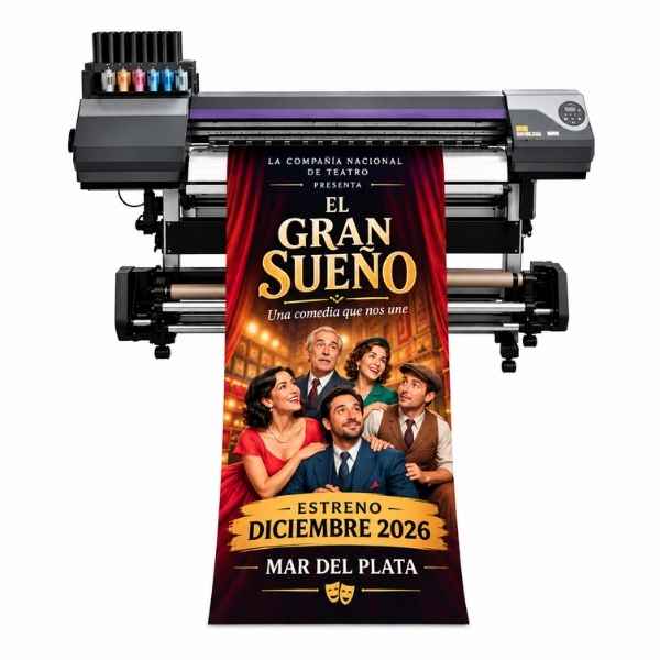 [PiFotoEcoSat91] Papel Fotografico Satinado 190 µm Impreso EcoSolvente x ml 91 cm