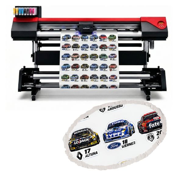 [transpcmykblancorainbTrans] Vinilo Transparente Masterflex Impreso UV CMYK + Blanco x Pliego 58 x 86 cm