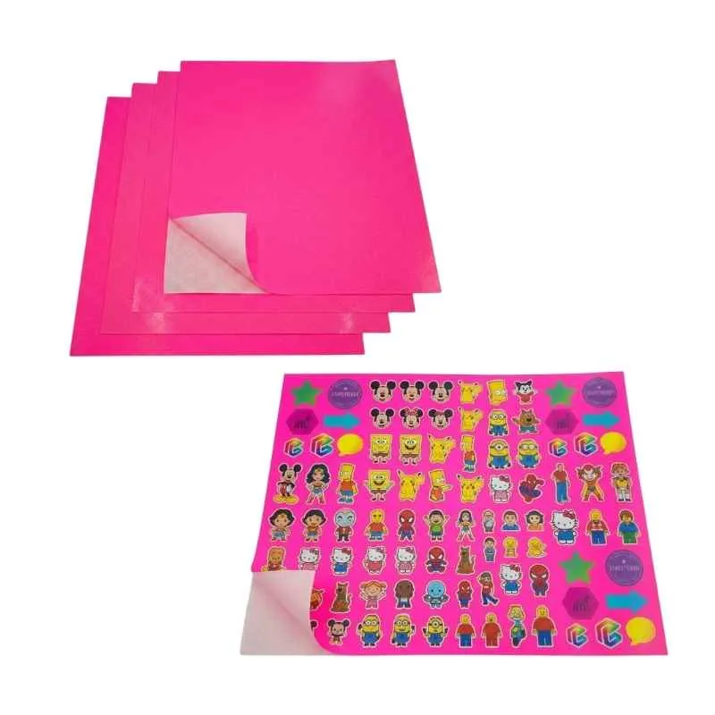 [IL-LAS-A3P-ADH-FLUO-R-4-0] Impresión Láser Adhesivo Flúo Rosa A3+ 4/0