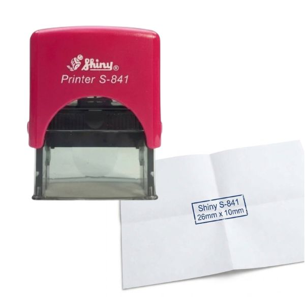 [SellCom44] Sello Completo SHINY S 841 SELLO AUTOMATICO 26X10mm Fucsia