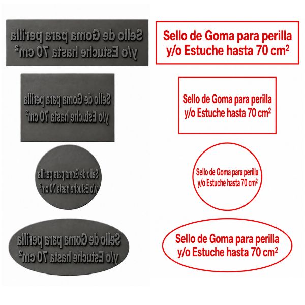 [SelGom07] Sello de Goma para perilla y/o Estuche hasta 70 cm²