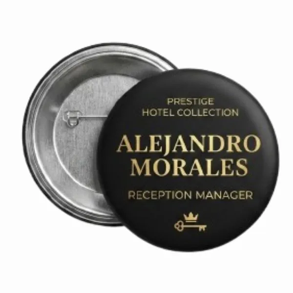 [BotArm03] Boton Pins c/alfiler Armado con Impresion de  38 mm