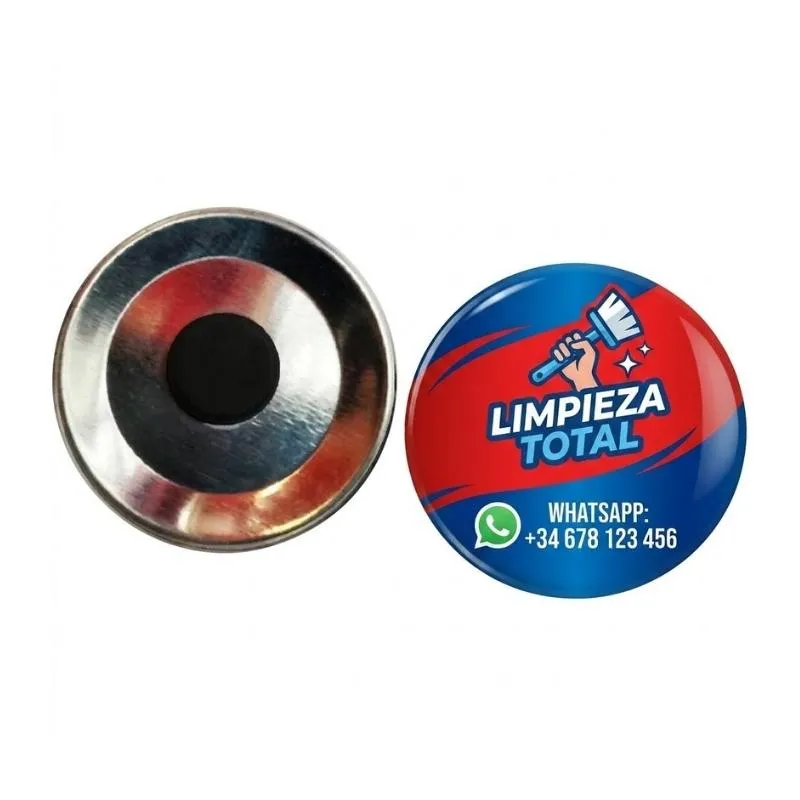 [BotArm13] Boton Iman Armado con Impresion de  75 mm