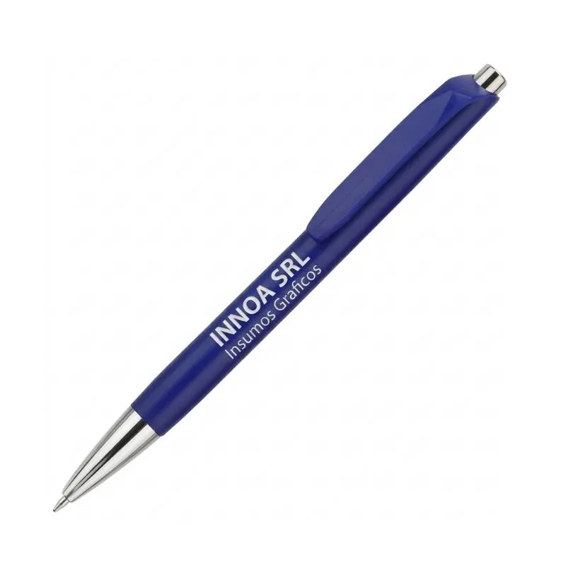 [BolPrint02] Boligrafo Impreso Full Color ECO CALIFORNIA Clip Azul