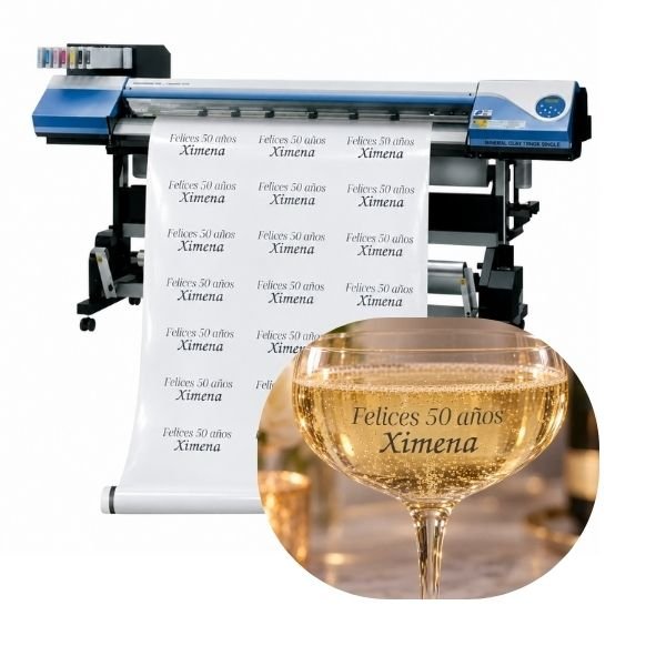 [VIAV3000GLOEcoTrans127] Vinilo Impreso EcoSolvente AVERY 3000 100 µm Transparente GLOSY x ML de 127 cm